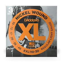 Carica l'immagine nel visualizzatore di Gallery, D'Addario EXL110-3D Set Corde Elettrica EXL Confezione da 3 - Ilgrandebazar