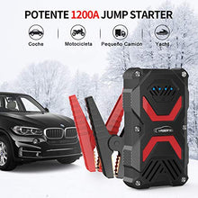 Carica l'immagine nel visualizzatore di Gallery, YABER Avviatore Batteria per Moto/Auto, 1000A 13800mAh Emergenza...