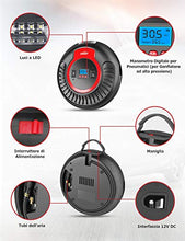 Carica l'immagine nel visualizzatore di Gallery, oasser Compressore Portatile per Auto Aria Mini Pompa Multifunzione P3 12V... - Ilgrandebazar