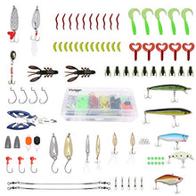 Carica l'immagine nel visualizzatore di Gallery, Vicloon Esche da Pesca, 120 Pezzi Artificiali Pesca Contiene...