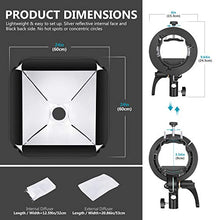 Carica l'immagine nel visualizzatore di Gallery, Neewer 60x60cm Softbox con Attacco Bowens + Staffa-S2 per Flash con...