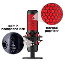 Carica l'immagine nel visualizzatore di Gallery, HyperX HX-MICQC-BK Quadcast, Microfono Standalone per Streamer e Podcaster