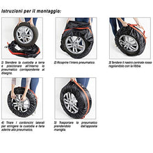 Carica l'immagine nel visualizzatore di Gallery, BAKAJI Set 4pz Borsa Custodia Protezione Pneumatici Auto Cover Storage per...