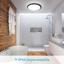 Carica l'immagine nel visualizzatore di Gallery, Plafoniera LED, Bedee bagno IP44, 24 W lampada da soffitto,...