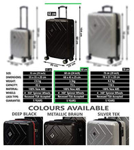 Carica l'immagine nel visualizzatore di Gallery, dEXEb - Valigia Trolley 68 cm Premium con rotelle M(68cm 73L), Metallic Braun