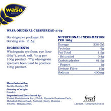 Carica l'immagine nel visualizzatore di Gallery, Wasa Original, Fette di Pane Segale Croccante, 275g.