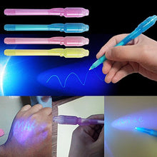 Carica l'immagine nel visualizzatore di Gallery, MonQi 14 pezzi Permanente Penna Inchiostro Invisibile con Luce UV + 5...