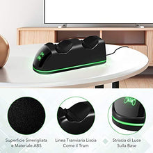 Carica l'immagine nel visualizzatore di Gallery, Base di Ricarica Doppio per Controller PS4, Stazione con Black
