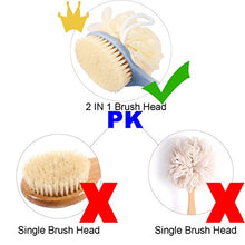 Carica l'immagine nel visualizzatore di Gallery, Spazzola per bagno a manico lungo, 2 in 1 il corpo blu - Ilgrandebazar
