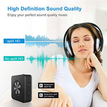Carica l'immagine nel visualizzatore di Gallery, Yuanguo 【2019 Nuova Versione】 Trasmettitore e Ricevitore Bluetooth 5.0, Nero