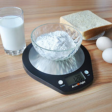 Carica l'immagine nel visualizzatore di Gallery, ACCUWEIGHT Bilancia Digitale da Cucina Bilance Alimenti Elettronica con Nero - Ilgrandebazar