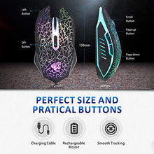 Carica l'immagine nel visualizzatore di Gallery, M2 Mouse Ricaricabile Wireless ,Ottico USB Gaming Silenzioso senza nero