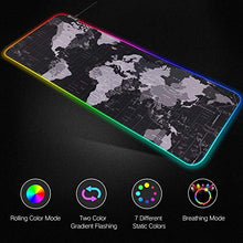 Carica l'immagine nel visualizzatore di Gallery, Hiveseen Tappetino Mouse Gaming, RGB Nero con 14 Effetti...