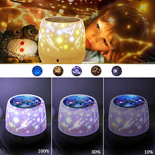 Carica l'immagine nel visualizzatore di Gallery, Lampada Proiettore Stelle,Luci Luna notturne per bambini con 360 Rotating...