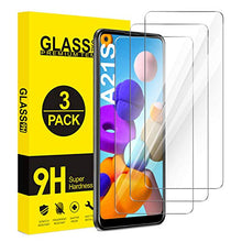 Carica l'immagine nel visualizzatore di Gallery, ivencase [3-Pezzi Vetro Temperato per Samsung Galaxy A21s, Trasparente 3 pcs