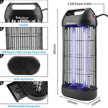 Carica l'immagine nel visualizzatore di Gallery, BACKTURE Zanzariera Elettrica, 18W UV Lampada Antizanzare con Cassetto...