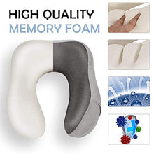 Carica l'immagine nel visualizzatore di Gallery, Newdora Cuscino da Viaggio Memory Foam, Cervicale Grigio Scuro