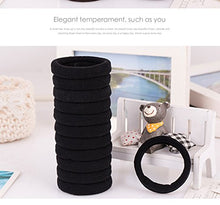 Carica l'immagine nel visualizzatore di Gallery, 30 Pezzi Grande Nero Elasticizzato Elastico Elastici per Capelli di one - Ilgrandebazar