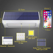 Carica l'immagine nel visualizzatore di Gallery, Licwshi Luci solari 1100lm 4500mAh esterna impermeabile 4500mah Luce Bianca