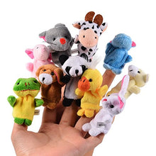 Carica l'immagine nel visualizzatore di Gallery, Gearmax 10pcs Different Cartoon Animal Finger Puppets, Burattini in Morbido...