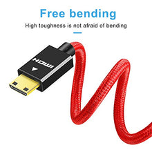 Carica l'immagine nel visualizzatore di Gallery, Linkinperk Cavo ad alta velocità mini HDMI su 1.4 a/2.0 con 2M, red
