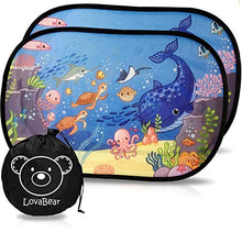 Carica l'immagine nel visualizzatore di Gallery, Lovabear Tendine Parasole Auto Bambini Statiche – Adesione Senza Ventose, 2...