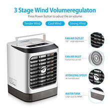Carica l'immagine nel visualizzatore di Gallery, Mini Condizionatore Portatile, Air Portable Cooler，4-in-1 Raffrescatore...