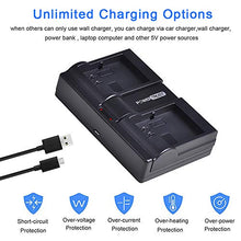 Carica l'immagine nel visualizzatore di Gallery, PowerTrust VMA4410 - Caricabatterie veloce doppio con cavo USB per Arlo Pro...