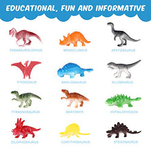 Carica l'immagine nel visualizzatore di Gallery, Weeygo Uova di Pasqua, 24 Decorative Plastica con Mini Dinosauri e... - Ilgrandebazar