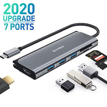 Carica l'immagine nel visualizzatore di Gallery, VaKo Hub USB C 4K Adattatore HDMI 7 Porte con 3 3.0, Lettore di...
