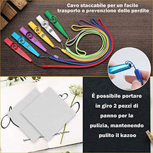 Carica l'immagine nel visualizzatore di Gallery, Anpro 6 Pezzi Kazoo in metallo con sei membrane flauto membrana bocca Kazoo... - Ilgrandebazar