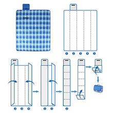 Carica l'immagine nel visualizzatore di Gallery, INTEY Coperta di Picnic Portatile e Impermeabile ed Prevenzione Sabbia Blu