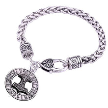 Carica l'immagine nel visualizzatore di Gallery, Charm ciondolo a forma di martello Thor Hammer Mjolnir Viking amuleto... - Ilgrandebazar