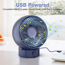 Carica l'immagine nel visualizzatore di Gallery, Ventilatore, TedGem Ventilatore USB da Tavolo Mini Blu