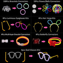 Carica l'immagine nel visualizzatore di Gallery, Yodeace Braccialetti Luminosi Fluorescenti Starlight 100 Pezzi Barre... - Ilgrandebazar