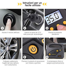 Carica l'immagine nel visualizzatore di Gallery, AUTLEAD C5 Compressore Portatile per Auto, 12V 40L/M, Mini Pompa Elettrica... - Ilgrandebazar
