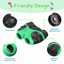 Carica l'immagine nel visualizzatore di Gallery, Teaisiy 8x21 Compatto Binocolo per Bambini -Giocattoli &amp; Regalo [Giochi verde
