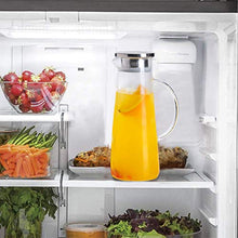 Carica l'immagine nel visualizzatore di Gallery, Brocche e Caraffe,BOQO Caraffa Vetro,Coperchio in Acciaio Inox,Brocca...