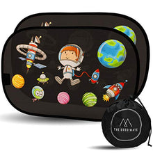 Carica l'immagine nel visualizzatore di Gallery, The Good Mate 2x Tendine parasole auto bambini Premium con astronauta