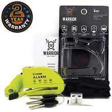 Carica l'immagine nel visualizzatore di Gallery, Warrior WA6Y Lucchetto Antifurto Bloccadisco Allarme 110 Db Certificazione... - Ilgrandebazar