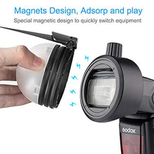 Carica l'immagine nel visualizzatore di Gallery, Godox AK-R1 Kit di accessori con adattatore S-R1 testa rotonda per flash...