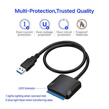 Carica l'immagine nel visualizzatore di Gallery, EasyULT Adattatore USB 3.0 a SATA, Convertitore a SATA Cavo Esterno...
