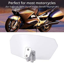 Carica l'immagine nel visualizzatore di Gallery, Justech Parabrezza Moto Spoiler di Estensione colore trasparente - Ilgrandebazar