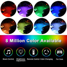 Carica l'immagine nel visualizzatore di Gallery, Striscia LED Auto - Trongle Luci Interne per con 48 RGB, 4...