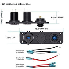 Carica l'immagine nel visualizzatore di Gallery, QC3.0 Presa USB per Auto Doppio Accendisigari Caricabatteria per...