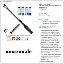 Carica l'immagine nel visualizzatore di Gallery, TZTool - Set di chiavi dinamometriche da 1/2" (1,27cm), Torque Wrench, 9003E