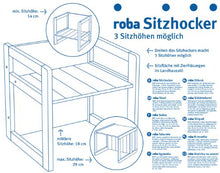 Carica l'immagine nel visualizzatore di Gallery, roba Sgabello per Bambini in Stile Country, Utilizzabile, Girandolo, Bianco - Ilgrandebazar