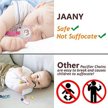 Carica l'immagine nel visualizzatore di Gallery, Clip Per Ciuccio e Silicone Pulsante Anello, JAANY Catenella Love Shape