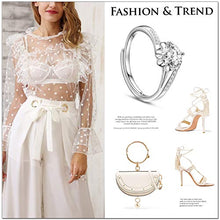 Carica l'immagine nel visualizzatore di Gallery, SHEGRACE Anello da Donna in 925 Argento Puro, Fiore con AAA Cubic Zirconia,... - Ilgrandebazar
