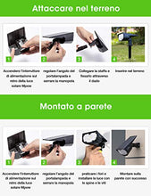 Carica l'immagine nel visualizzatore di Gallery, LITOM 12 LED Luci Solari da Esterno, IP67 Faretti a Paesaggio 2 pezzi
